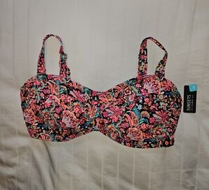 Sunsets Floral Bikini Top